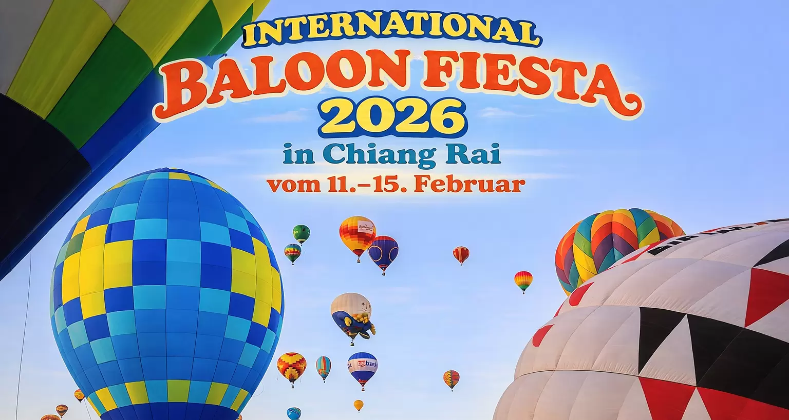 International Balloon Fiesta 2026 in Chiang Rai – Farbenfrohes Heißluftballon-Festival in Thailand